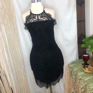 👇 free people black lace mini 👇